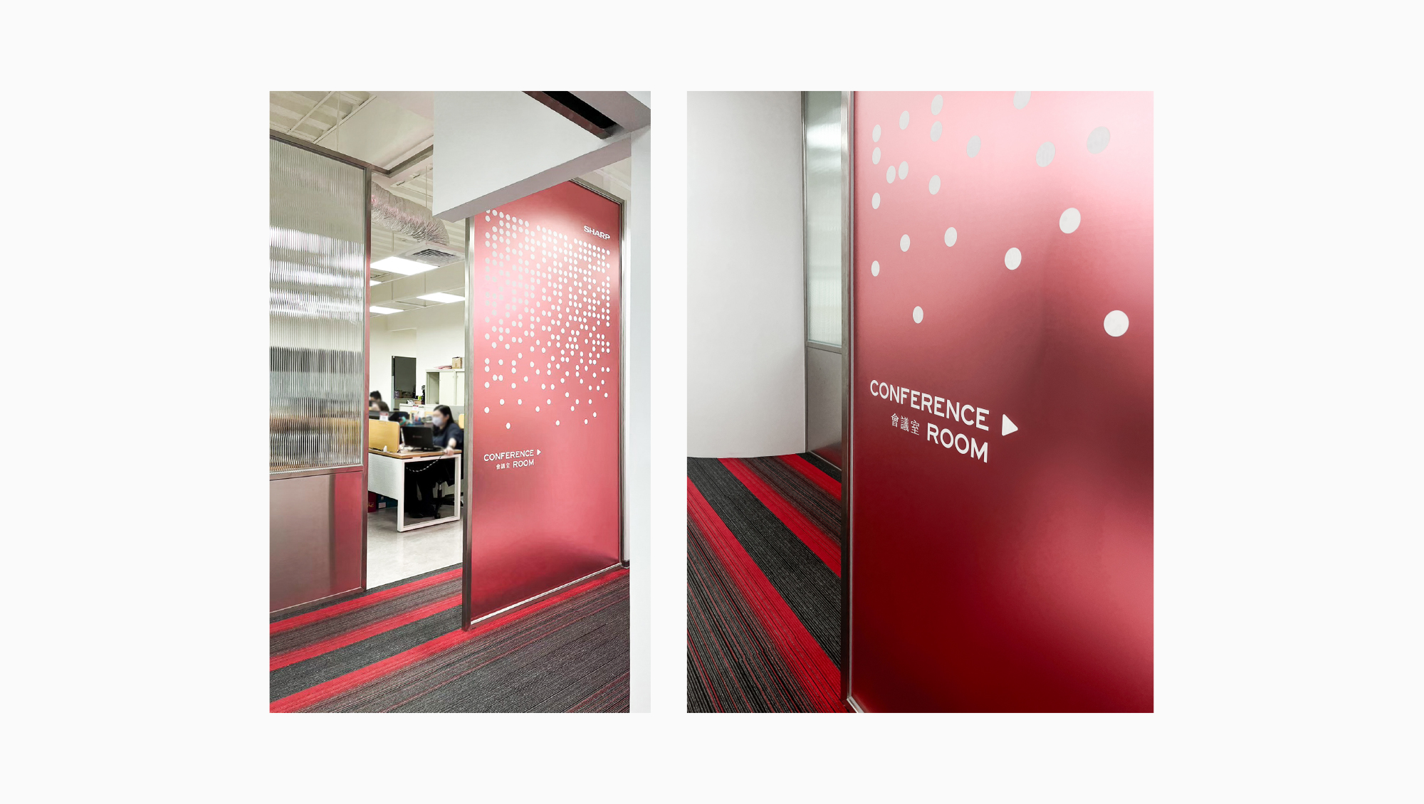 一窺夏普夥伴認真工作的辦公室空間隔屏